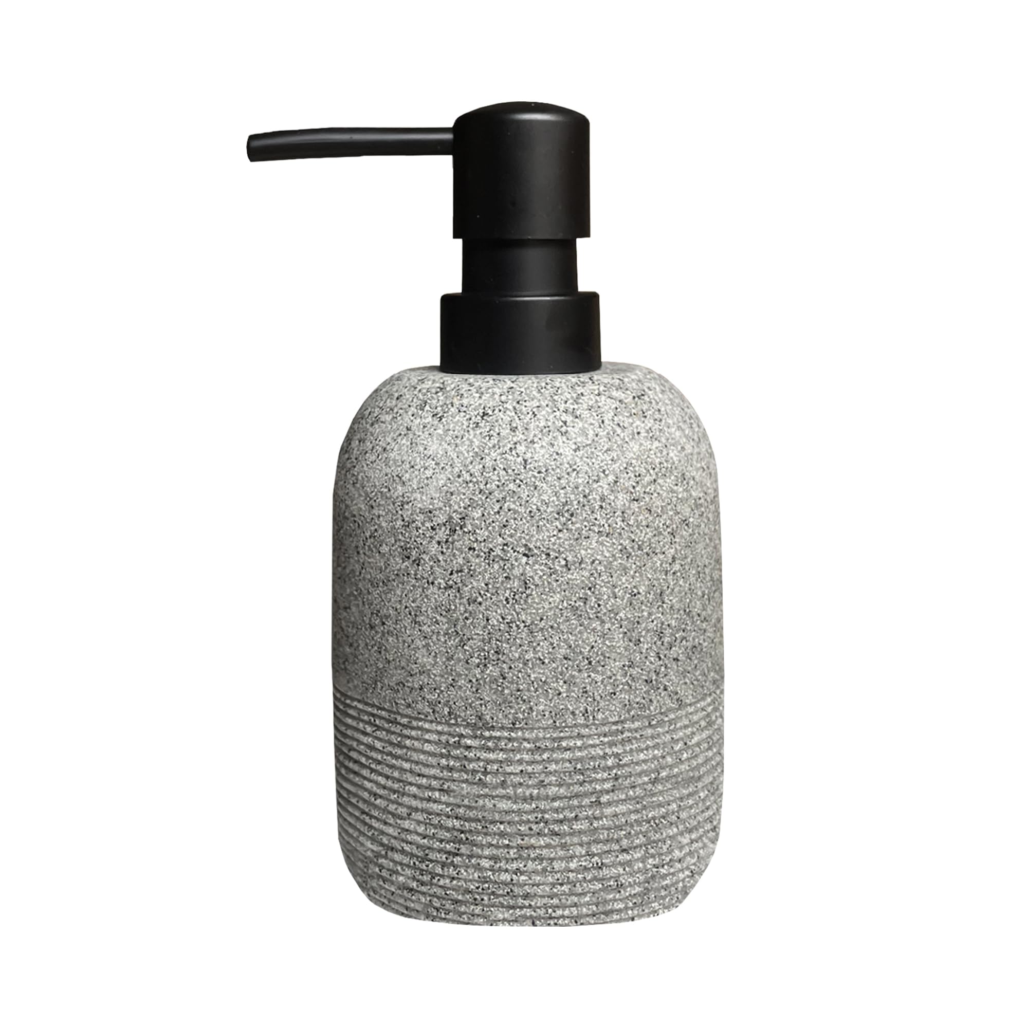 GalDal Grey Resin Soap Dispenser – Modern Sandstone Lotion Bottle