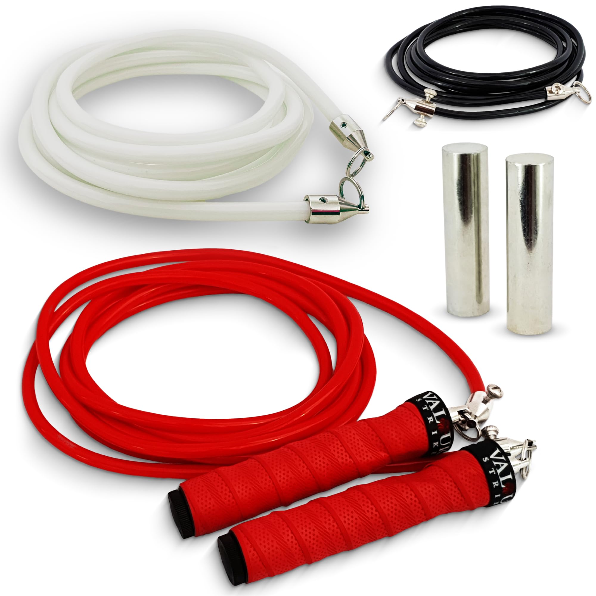 Valour Strike HEX-TREME Weighted Skipping Rope Set | 3 Ropes & Handles