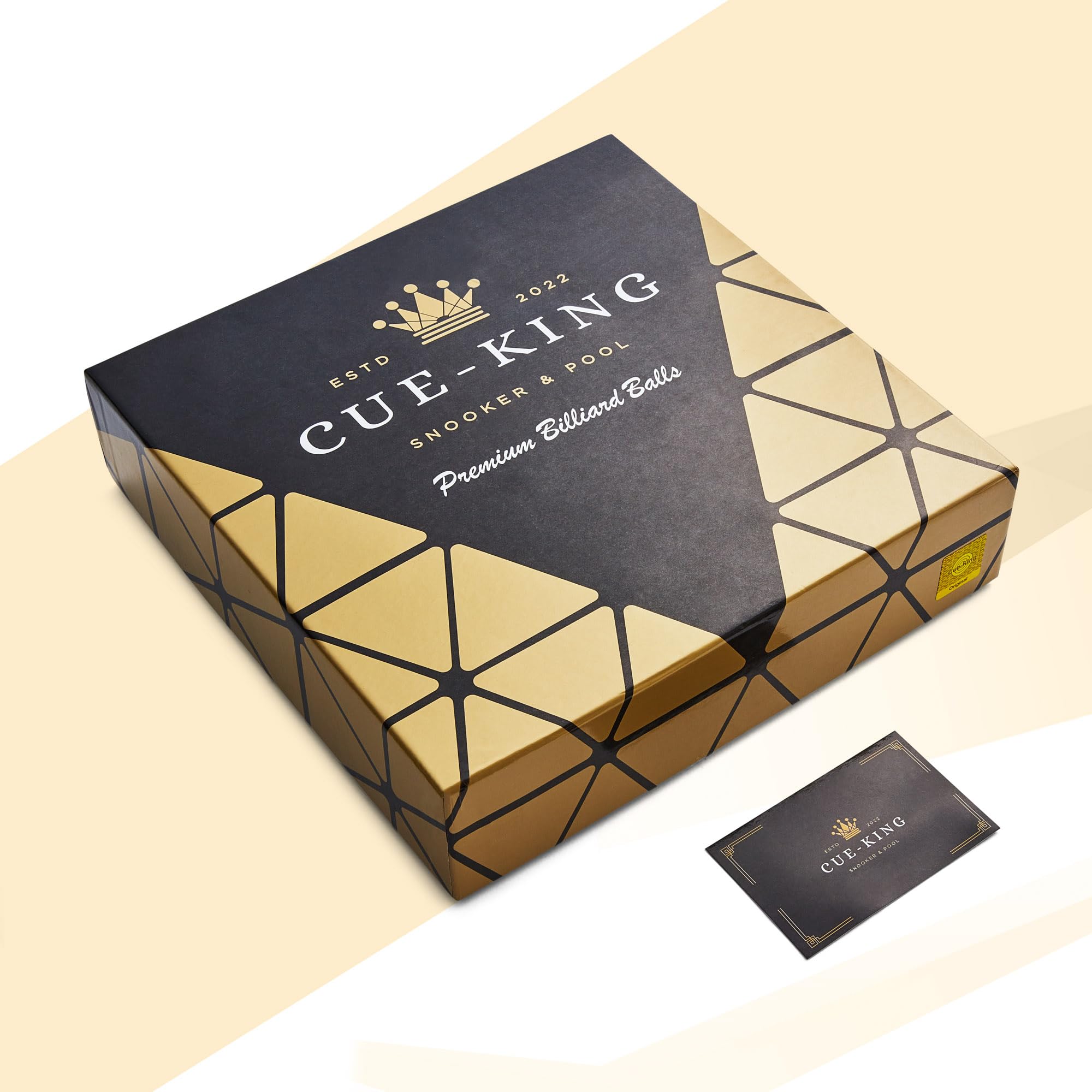 Cue-King Pool Ball Set | Grade AA Phenolic Resin | 2-1/4" Regulation Size