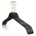 Hangerworld 120 Pack Black Plastic Coat Hangers with Swivel Hook – 43cm