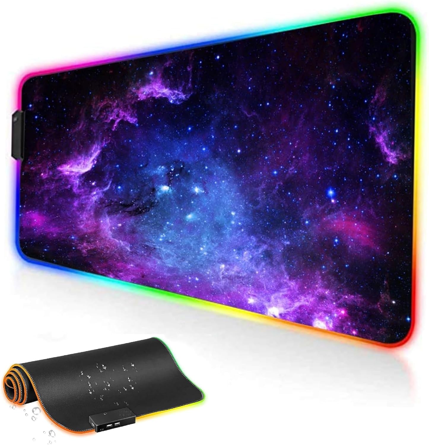TEKXDD RGB Gaming Mouse Pad – 800x300mm LED Extended Desk Mat