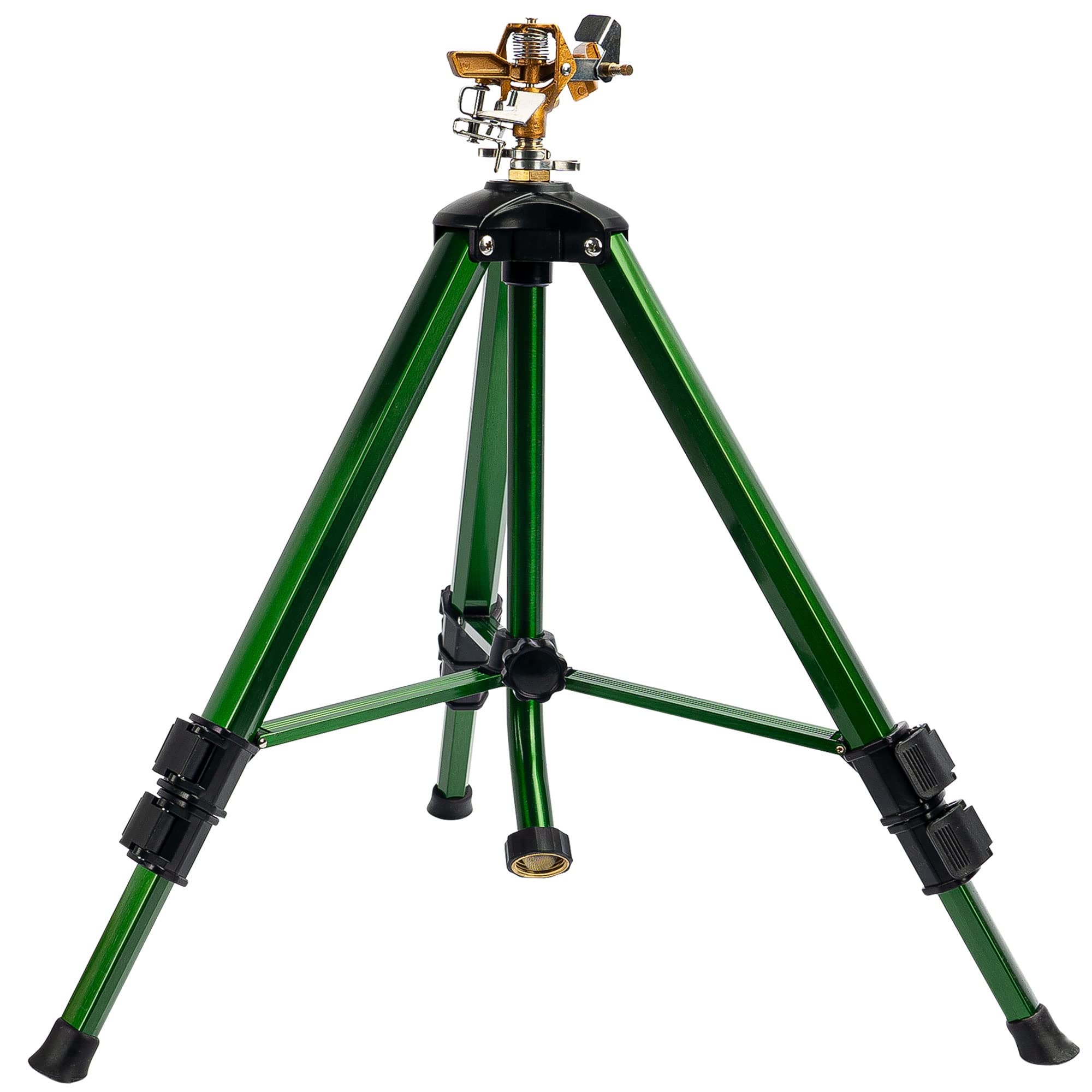 Hourleey Impact Sprinkler on Tripod Base | Heavy Duty Brass | 0-360 Degree