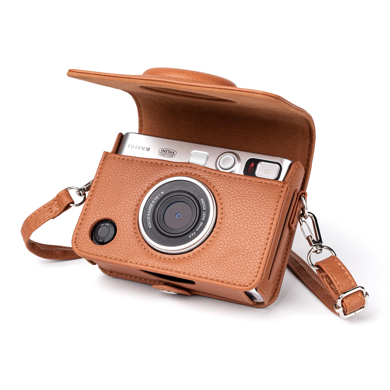 MUZIRI KINOKOO Instax Mini EVO Camera Case | Retro PU Leather Bag
