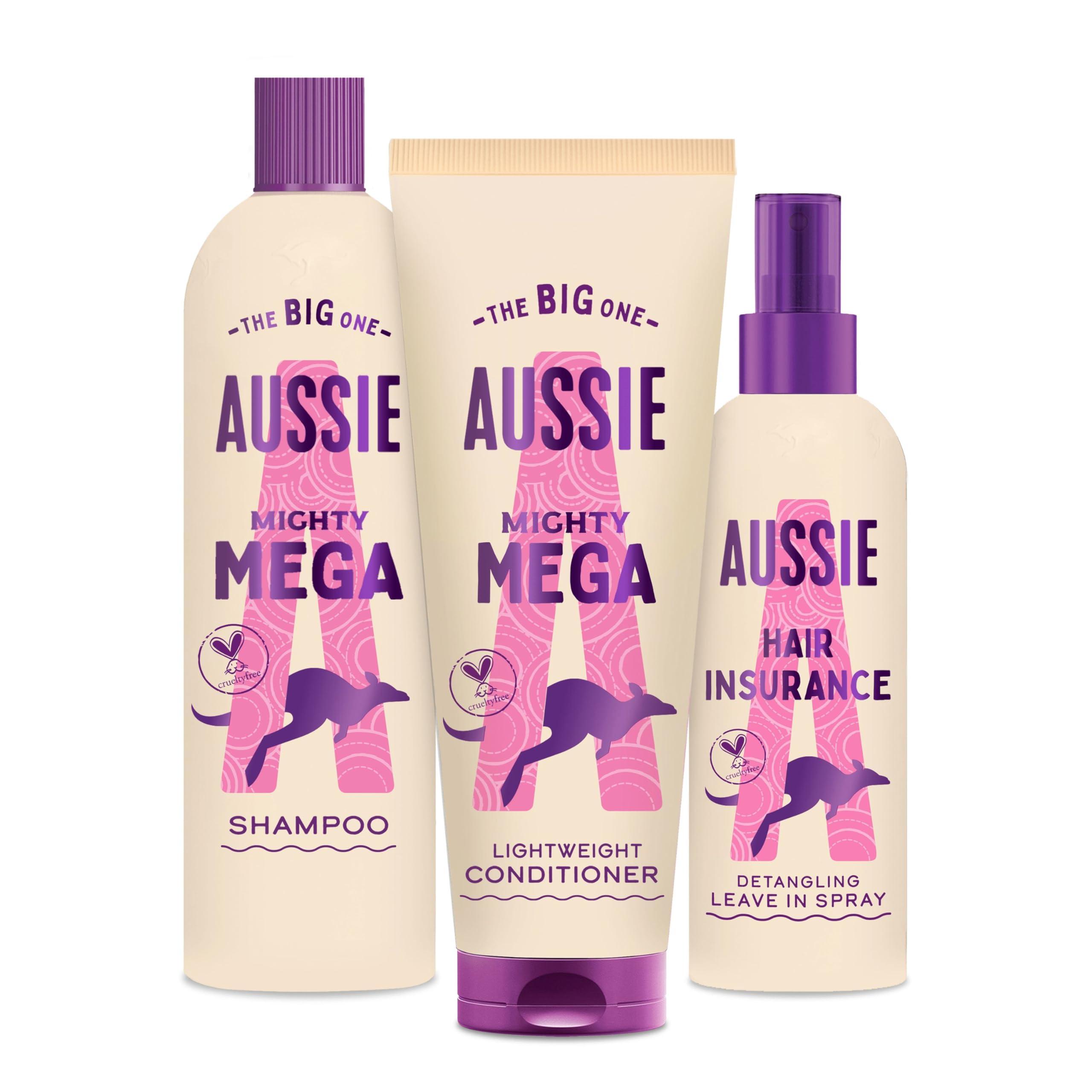 Aussie White Strawberry Haircare Bundle: Shampoo, Conditioner & Spray