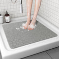 Jolof Store Non-Slip Loofah Corner Shower Mat | Anti-Mould 53x53cm White