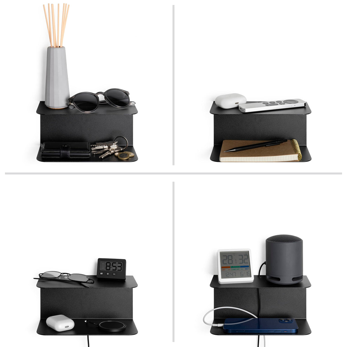 etterr Bedside Table, Side Table, Black Bedside Tables, Bedside Tables, Bedside Tables, Bedside Tables Bedside Table Bedroom. - image 5