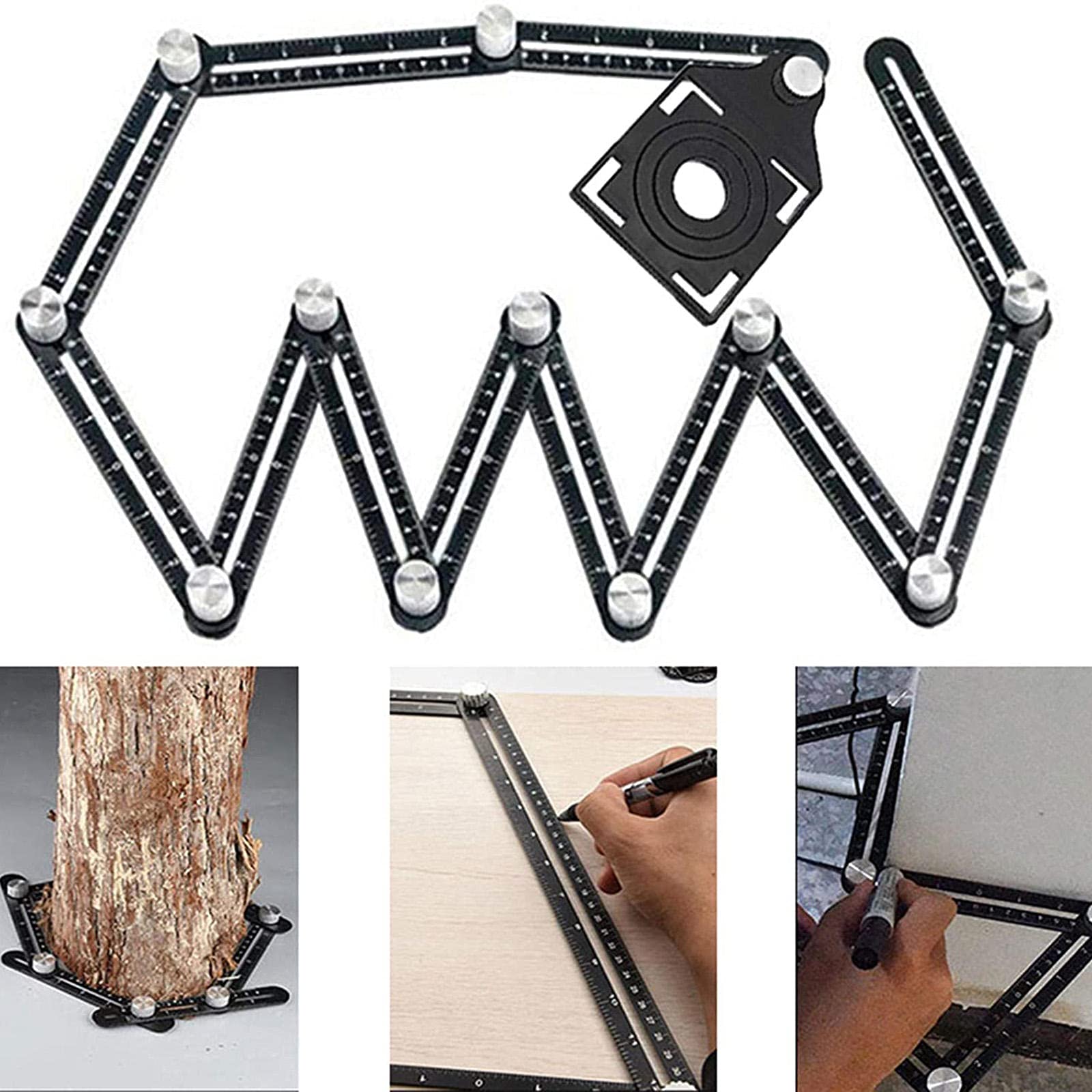 Multi Angle Measuring Ruler – Woodworking Template Tool
