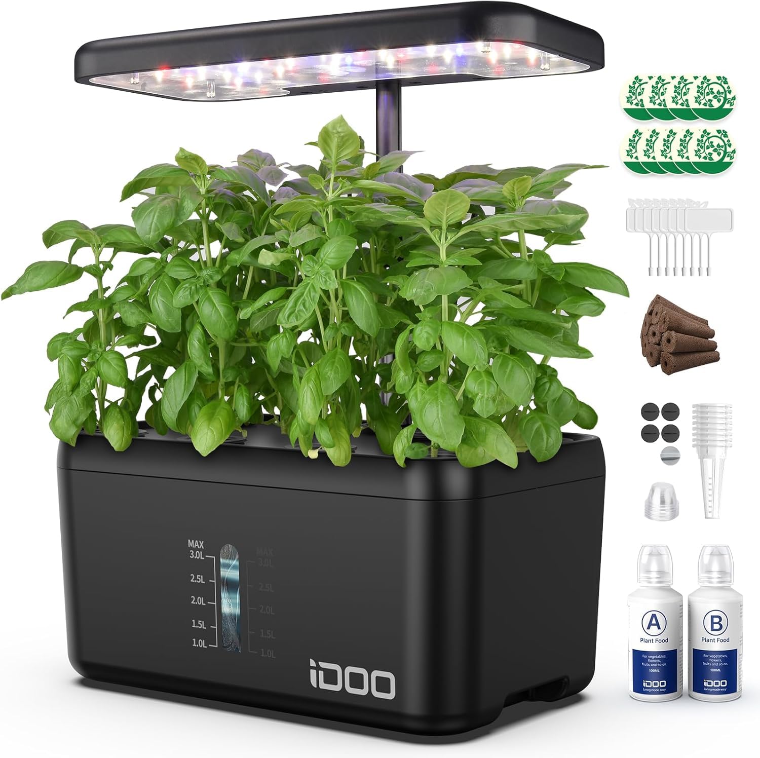 iDOO Hydroponics Growing System | 8 Pods Indoor Herb Garden with LED Light