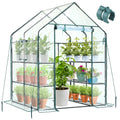 Ohuhu Walk-in Greenhouse – 3 Tiers 12 Shelves Portable PVC Plant House