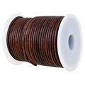 GENIQUE 2mm Genuine Leather Cord for Jewelry Making, 20m – Antique Brown