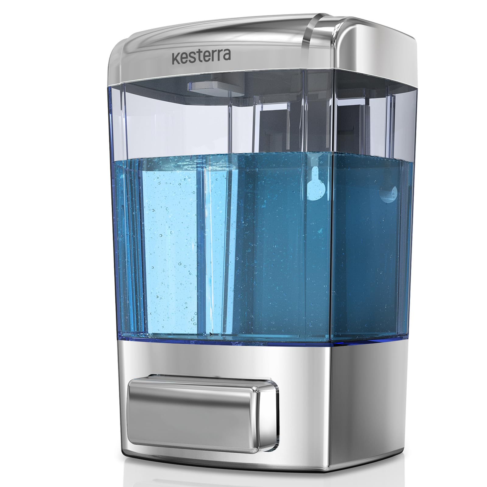 KESTERRA Wall Mounted Soap Dispenser | 700ml Manual Pump for Kitchen & Bath