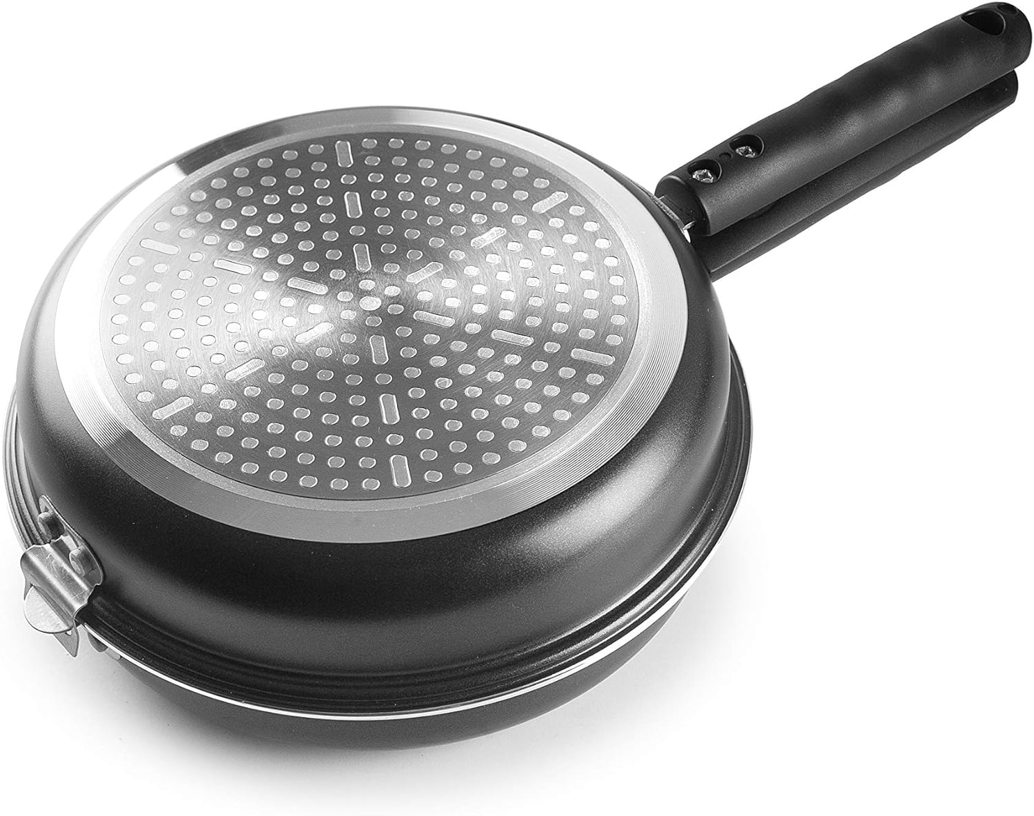 IBILI Indubasic Nonstick Tortilla Pan – Black Aluminium Skillet, 24 cm