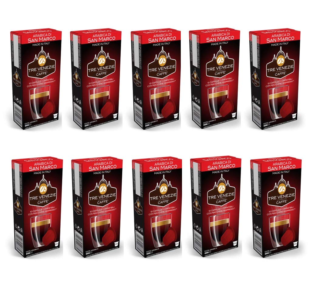 Tre Venezie Arabica Di San Marco Nespresso Compatible Coffee Pods - 100pk