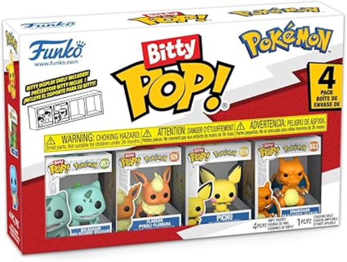 Funko Bitty Pop! Pokemon Bulbasaur 4-Pack Miniature Collectible Figures
