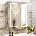 Janboe LED Mirror Cabinet | Dimmable 3-Color Lighted Medicine Cabinet
