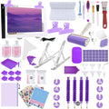 Lenxnmy 161pcs Diamond Painting Tool Set with A4 Light Pad & Sealer Glue