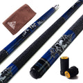 CUESOUL ROCKIN 58" 21oz Maple Pool Cue Stick Set with Case – G405