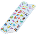 SHUCHING Alphabet Kids Bath Mat – Extra Long 100x40cm Non-Slip PVC Mat
