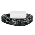 Spirella Etna Black Glitter Soap Dish | Durable Polyresin Bathroom Decor