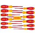 Wiha 3201K12 SlimFix 12pc VDE Insulated Screwdriver Set – Red/Yellow