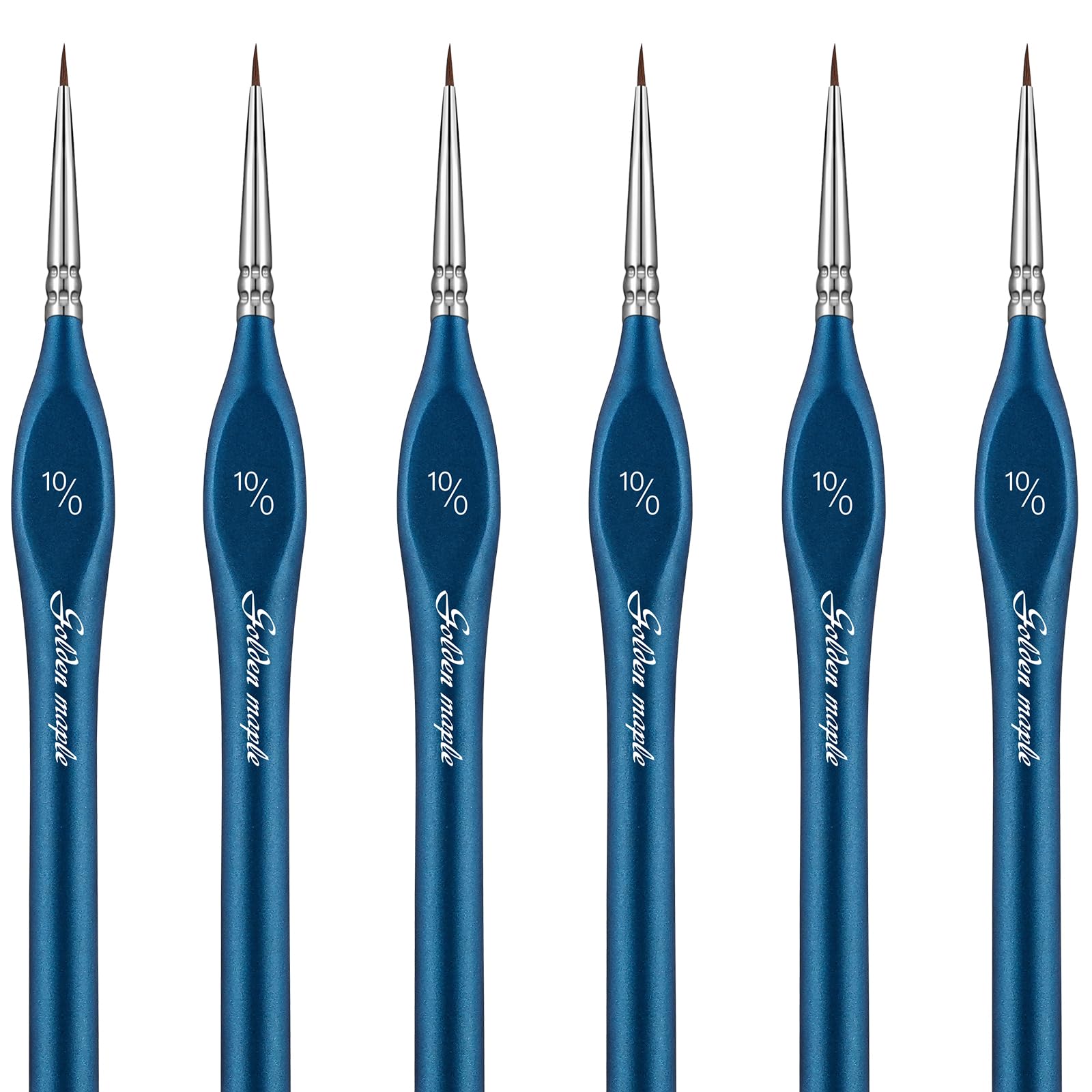 Golden Maple 6PC Miniature Detail Paint Brush Set for Models & Acrylic