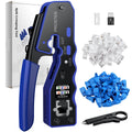 Proster RJ45 Crimp Tool Set | 3-in-1 Kit with 50 CAT6 Connectors