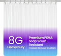 LiBa PEVA Shower Curtain Liner – Heavy Duty Waterproof Frosted 72 x 84
