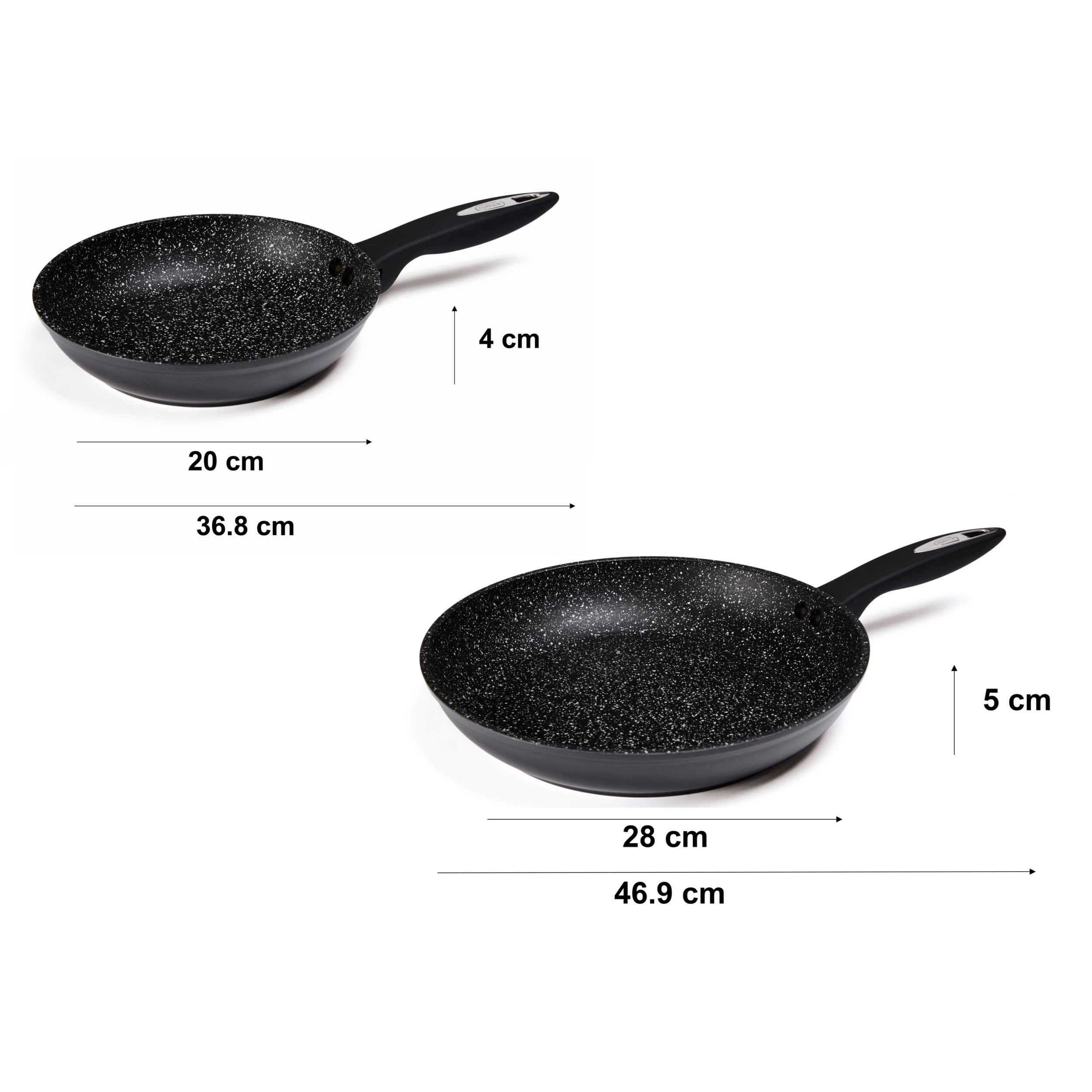 Zyliss Ultimate Non-Stick Frying Pan Set | 20cm & 28cm Forged Aluminium