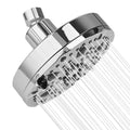 OFFO 5-Inch Fixed Shower Head | 9-Mode Waterfall Rainfall - Chrome