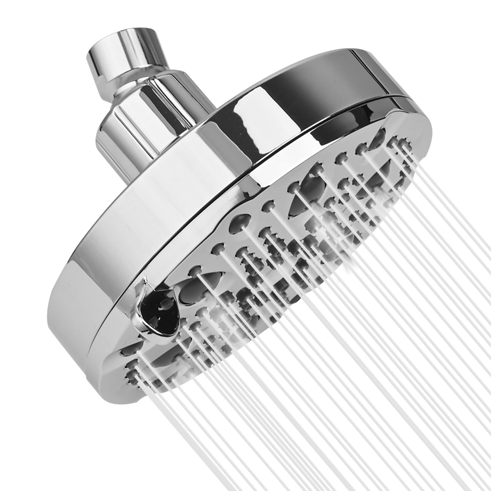 OFFO 5-Inch Fixed Shower Head | 9-Mode Waterfall Rainfall - Chrome