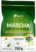 Nu U Nutrition Matcha Green Tea Powder – 250g Premium Culinary Grade