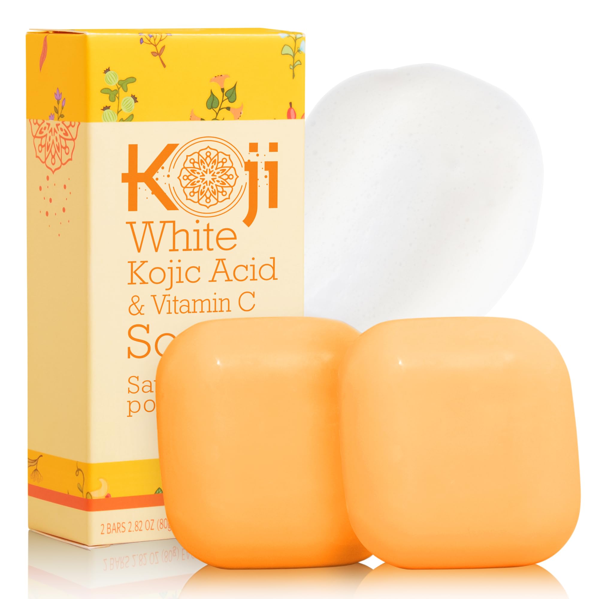 Koji White Kojic Acid & Vitamin C Brightening Soap - 2.82 oz (2 Bars)