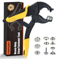 HAPDEN Heavy Duty Snap Fastener Tool Kit with 40 Sets 15mm Snaps