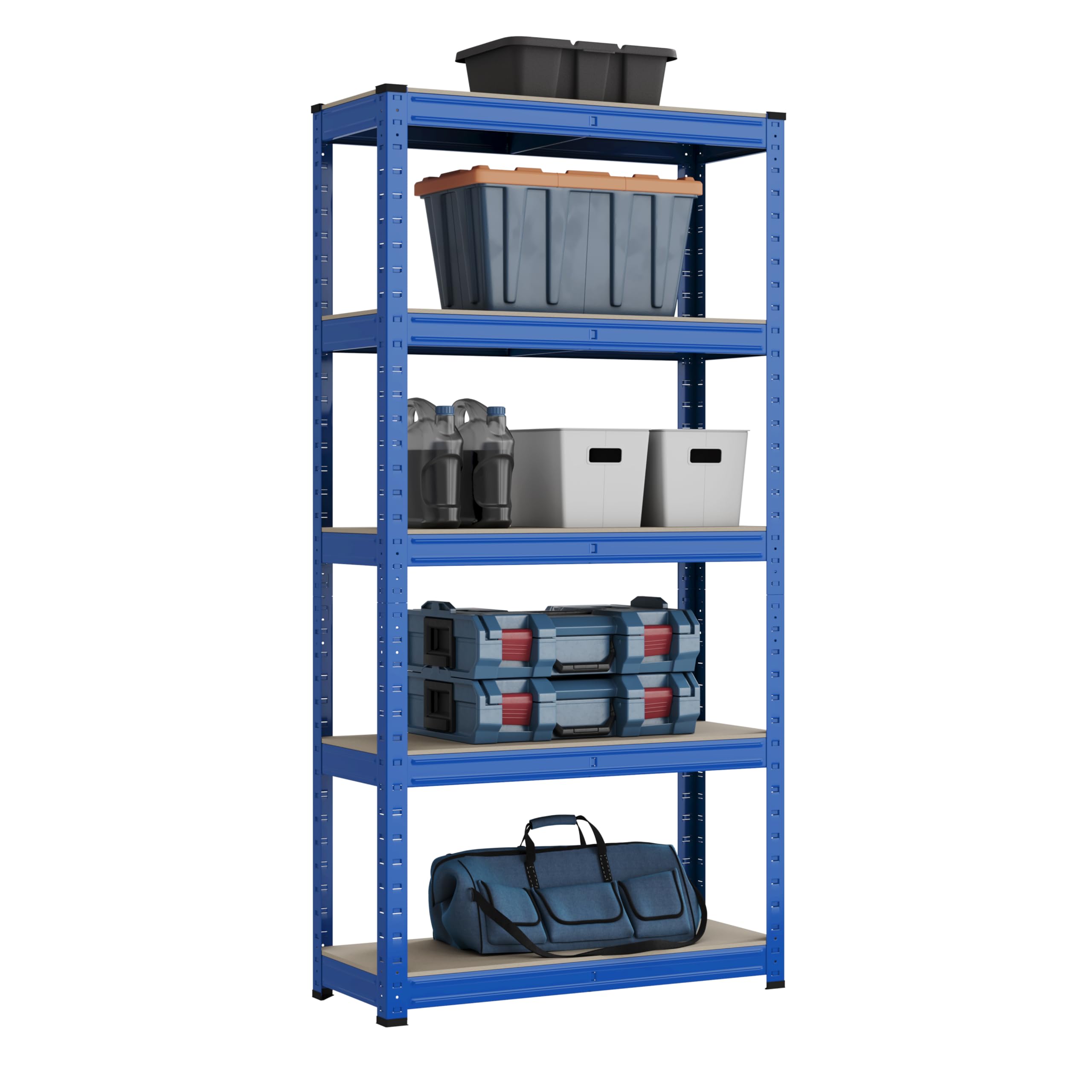 Heavy Duty Steel Shelving - 5 Tier Garage Racking Unit