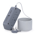 6-Way Extension Lead with 5 USB Ports & 3M Braided Cable