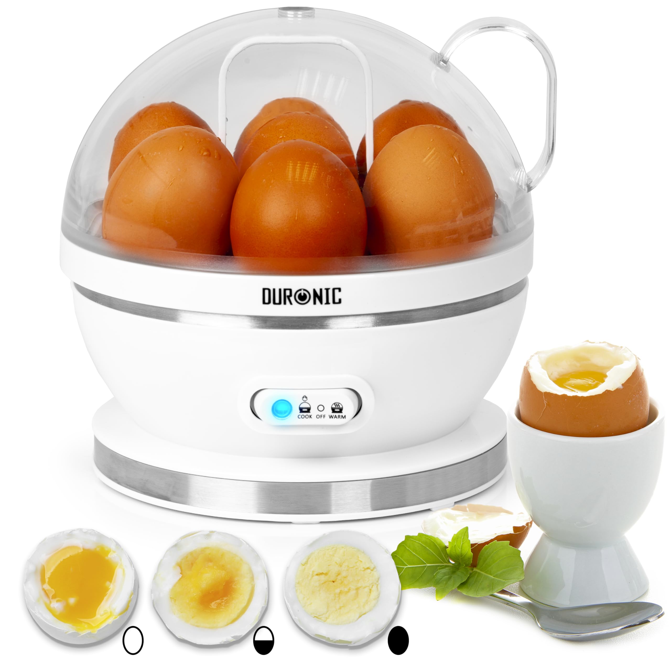 Duronic EB27 Electric Egg Boiler & Poacher - 7 Egg Capacity - 400W