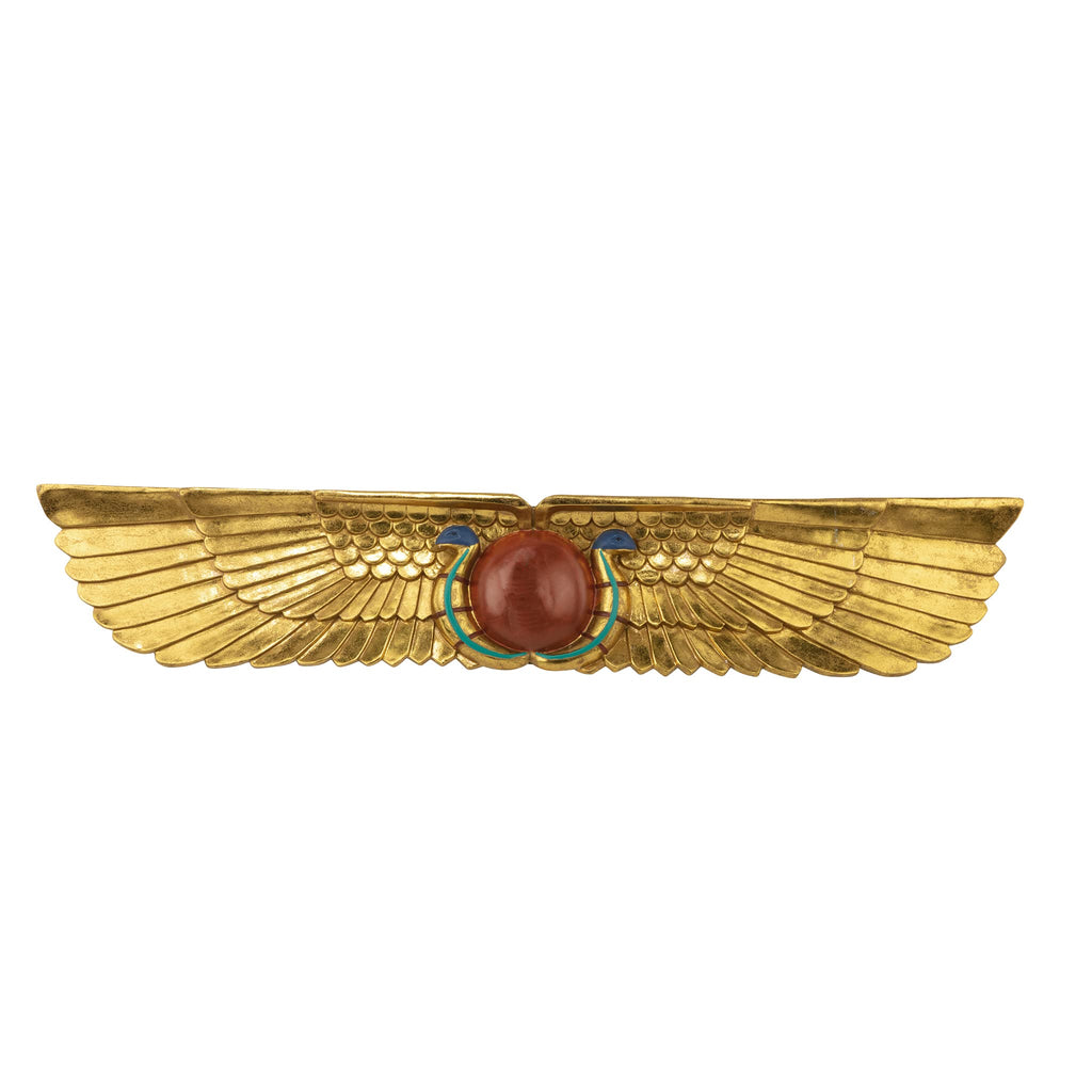 Design Toscano Egyptian Temple Wall Pediment – Hand-Painted Resin Decor