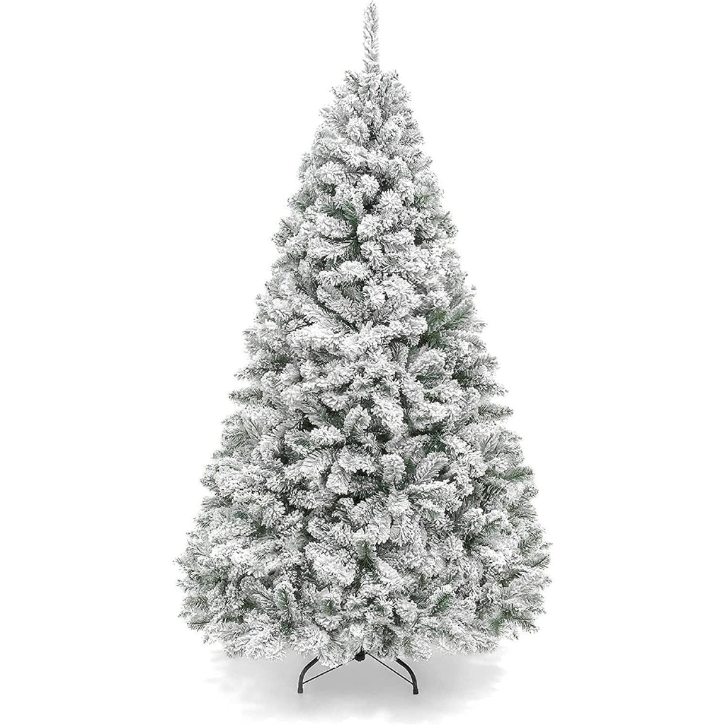 Massive Discounts 6FT Snow Flocked Artificial Christmas Tree | 850 Tips