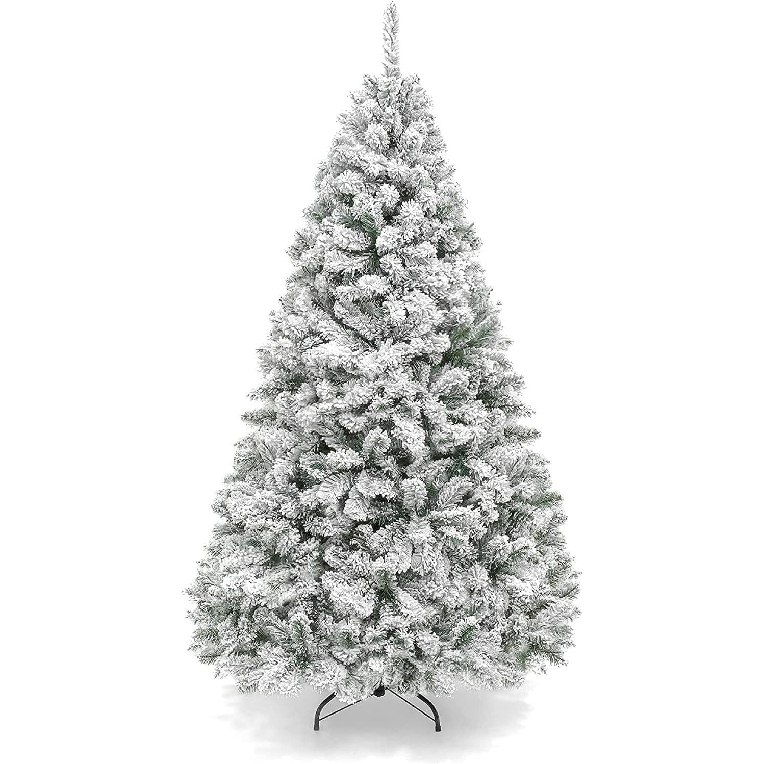 Massive Discounts 6FT Snow Flocked Artificial Christmas Tree | 850 Tips