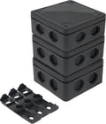 Jolof Store IP66 Waterproof Outdoor Junction Box, 86x86x50mm (3 Pack)