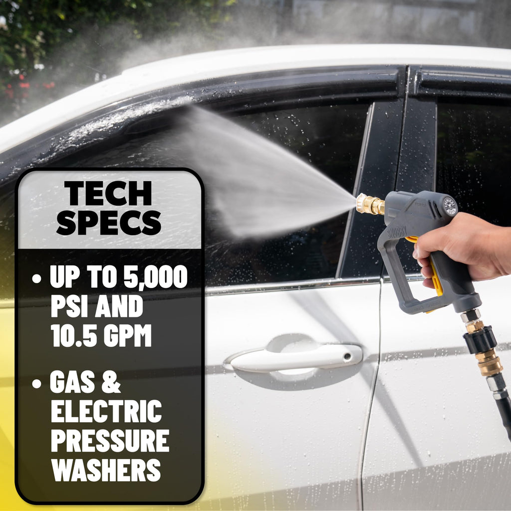 Chemical Guys Snubby Pressure Washer Gun | Compact Foam Cannon Attachment