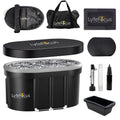 LyfeFocus Cold Therapy Ice Bath Pod – XL Recovery Tub with Lid & Mat