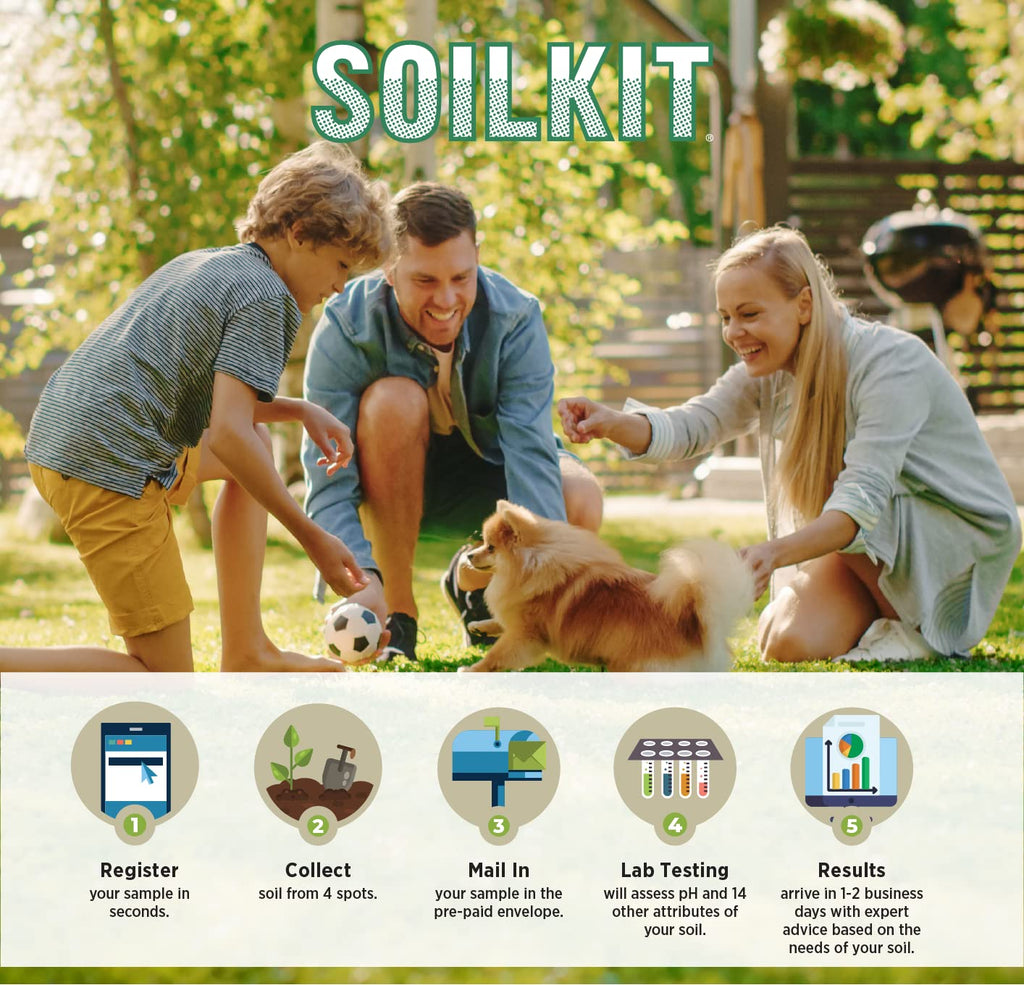 SoilKit Lab Soil Test Kit | Professional pH & Nutrient Analysis for Lawns