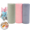 Guador Microfiber Cleaning Cloth Roll – 60pc Reusable Absorbent Towels