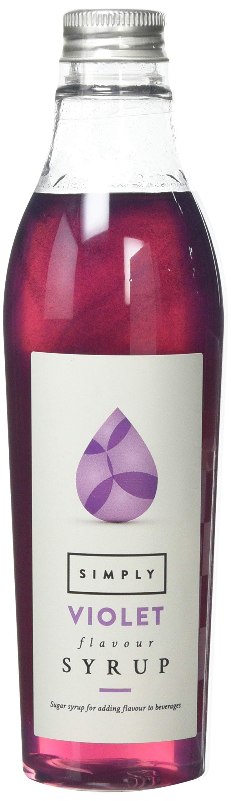 Simply Violet Syrup – Floral Beverage Flavoring, 250ml (Pack of 12)