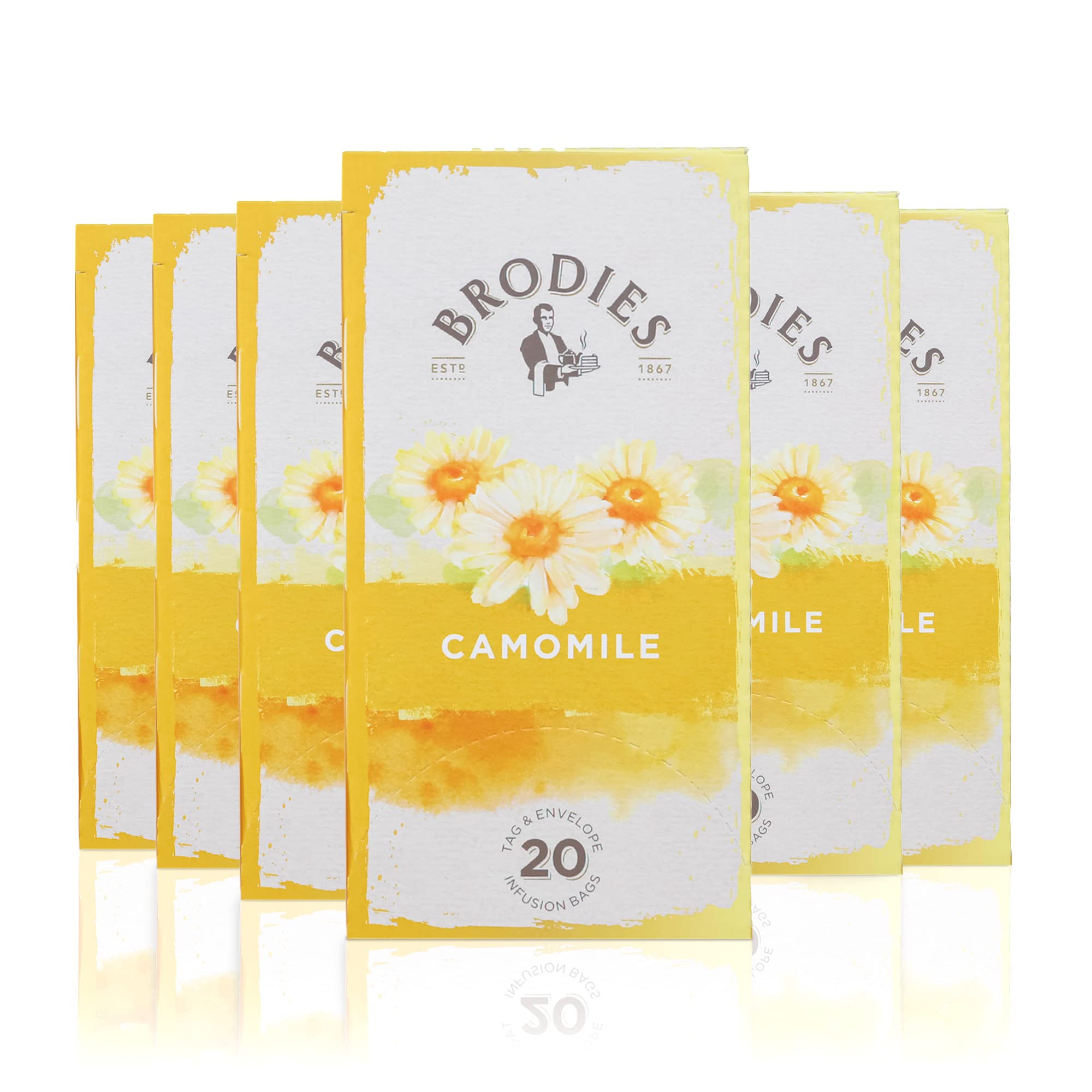 Brodies Camomile Herbal Tea – Relaxing Caffeine-Free Bags (120 Count)