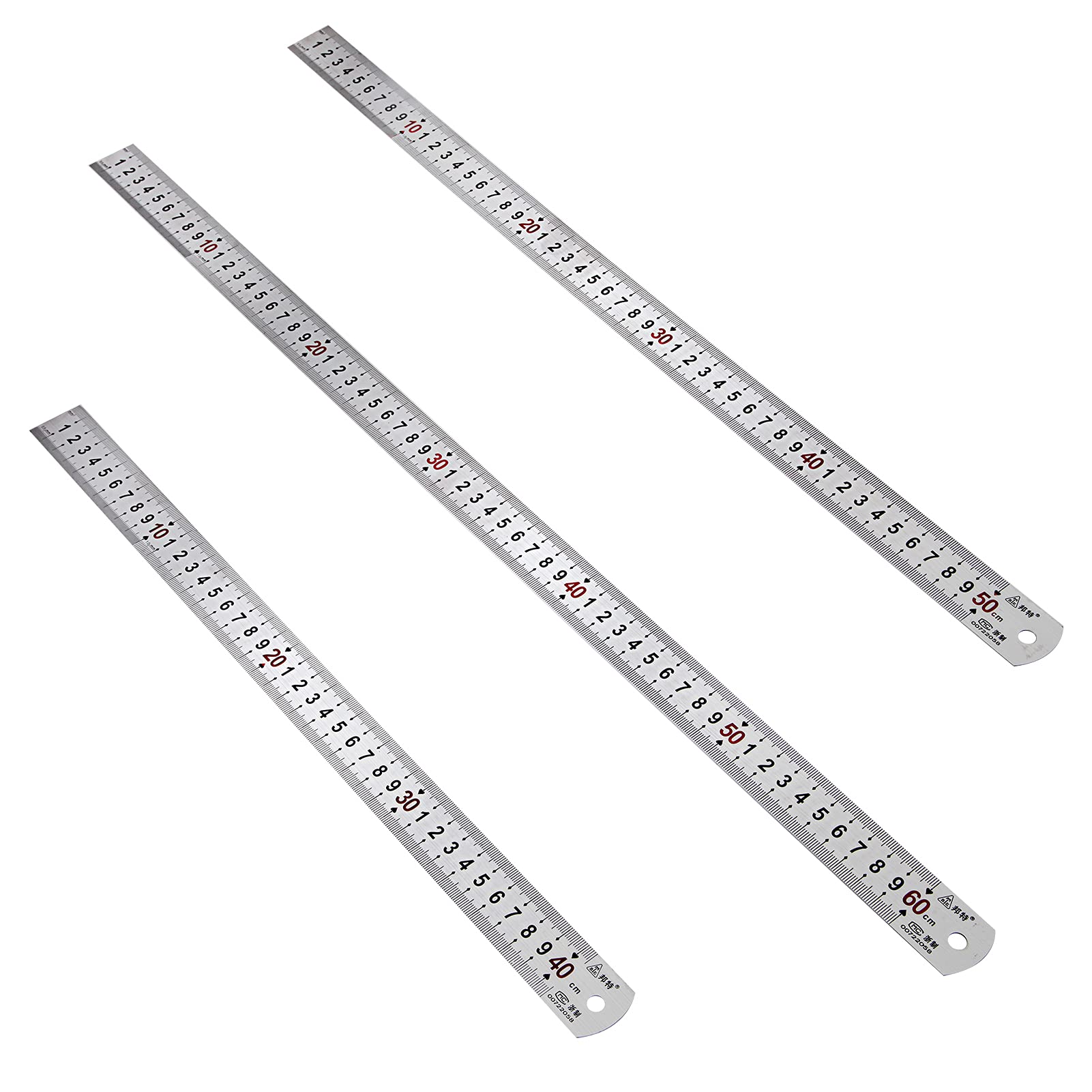 Siumir Stainless Steel Metal Rulers - 3Pc Precision Measuring Tool Kit