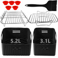Jolof Store Dual Air Fryer Silicone Liners for Tefal & Tower – 2 Pack