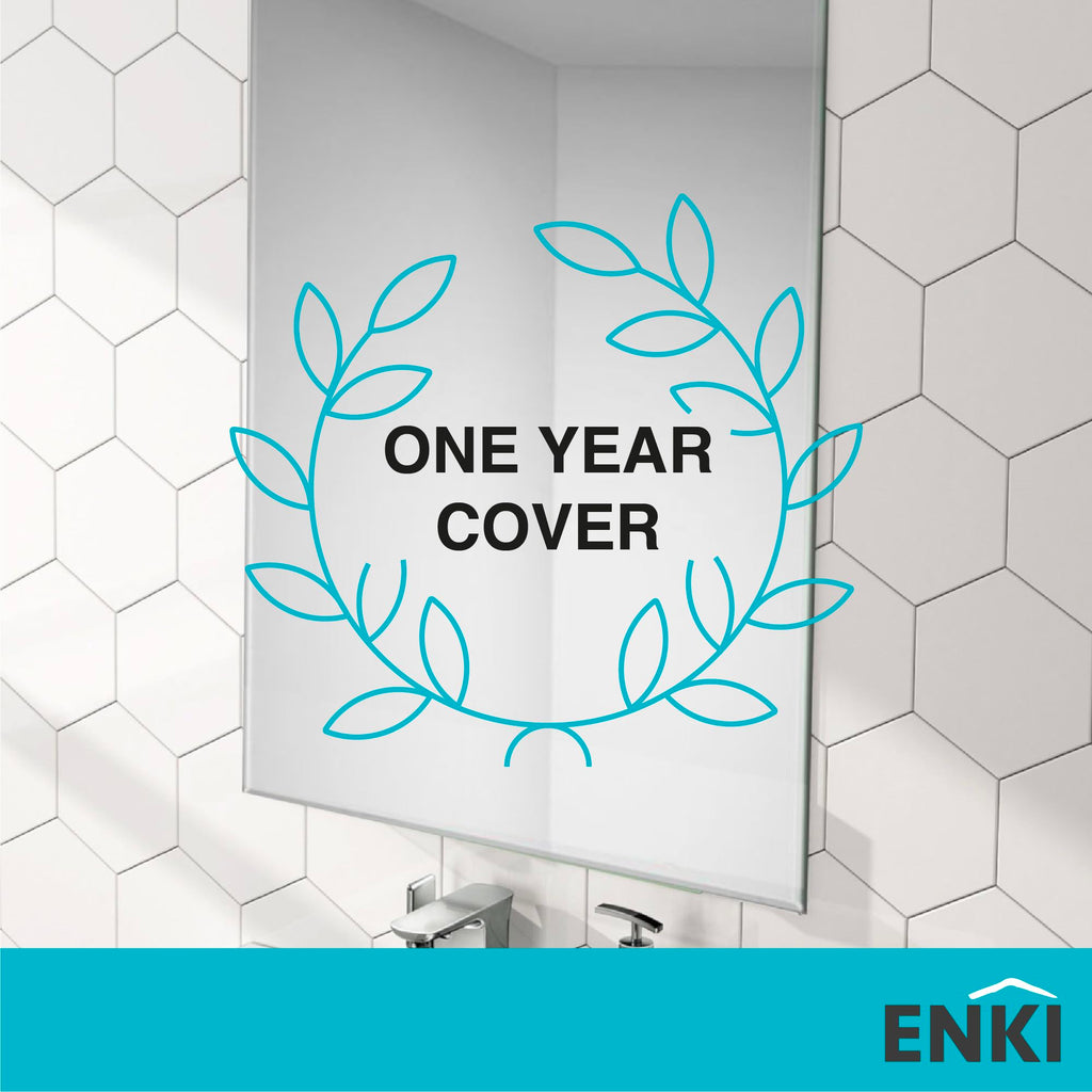 ENKI Horizon Frameless Bevel Glass Wall Mirror | 40cm x 60cm