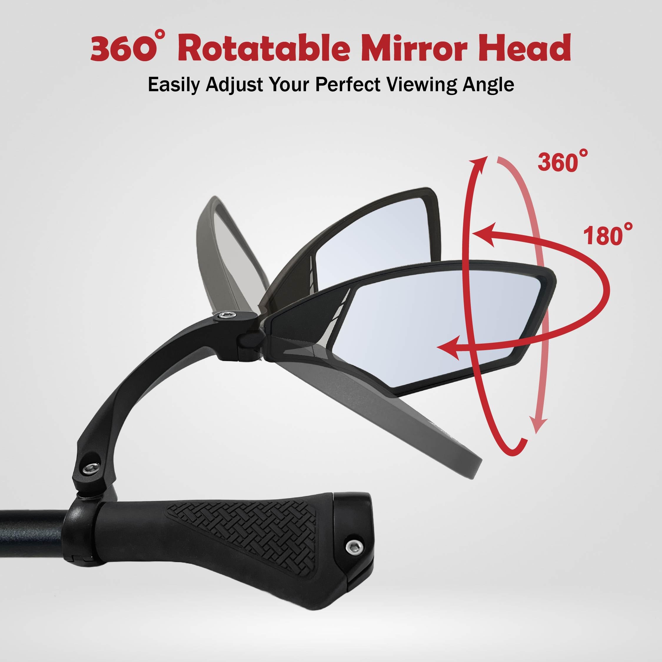 Hafny HD Bike Mirror – Blast-Resistant Glass for MTB & E-Bike (Right)